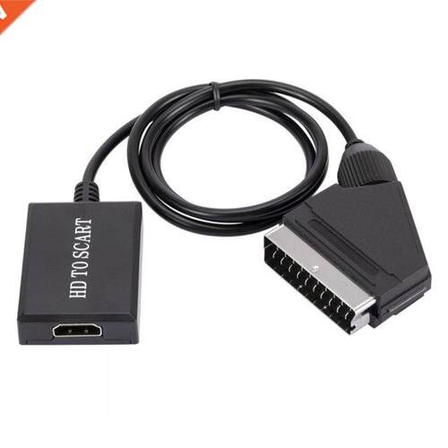 Portable HDMI-compatible toScart Cable Converter 720P / 1080