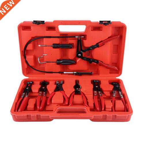 Useful hand Tool set 9pcs Flexible Hose Clamp Clip Plier Set
