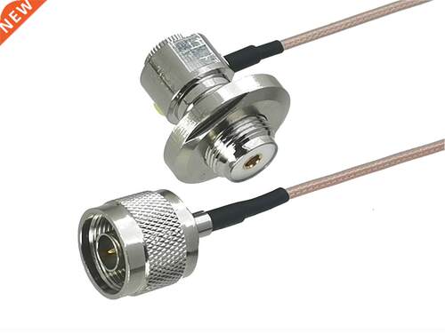 RG316 UHF SO239 Female Bulkhead Rght angle to N Male Plug C