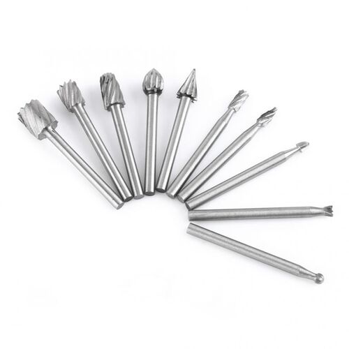 10PCS Steel Burr Bit 3.9cm Steel Burr Bit Wood Carving Rasp