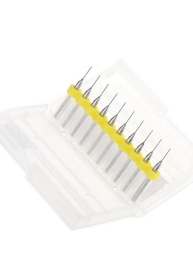 10 Pcs PCB Print Circuit Board Carbide CNC Micro Drill Bits