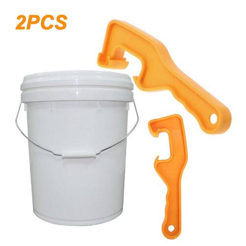 2pcs Plastic Bucket Pail Paint Lid Can Opener Home Opening H