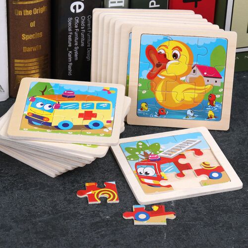 3D Cartoon Cute Paper Puzzle Children's Toys Baby Learning E