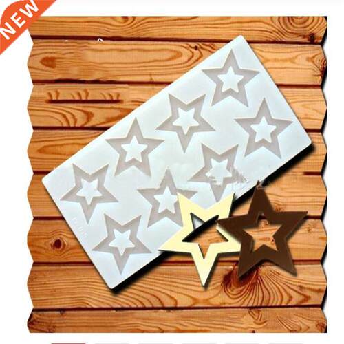 Hot DIY D Star Shape Silicone Mold Cake Decorating Tools Cu