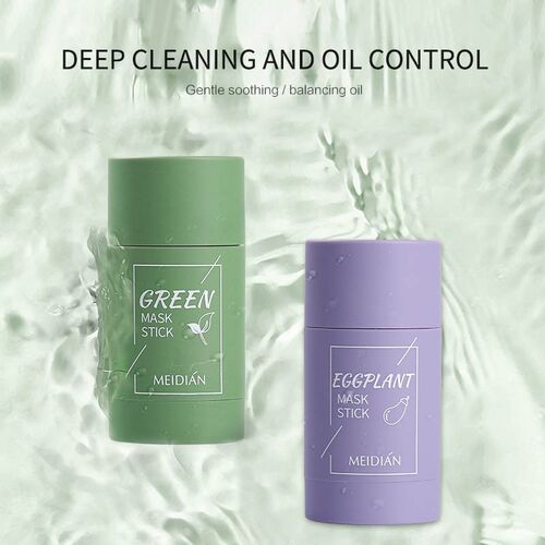Brand New Green Tea Face Purifying Solid Stick Mask Oil Con