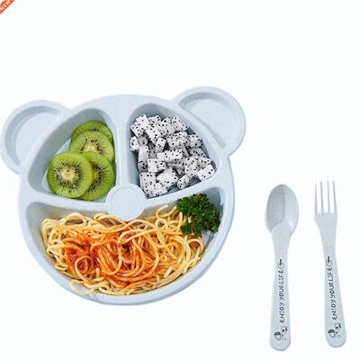 Baby Tableware 3pcs Feeding Kids From Animated Practice Cart