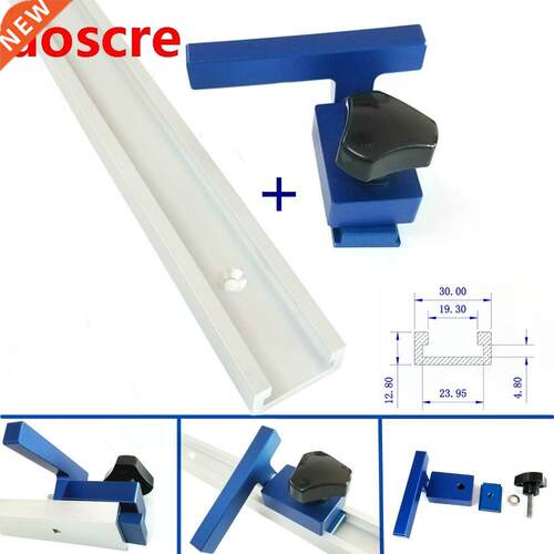 NEW 300-800mm Aluminium T-Slot T Track w/ Miter Track op