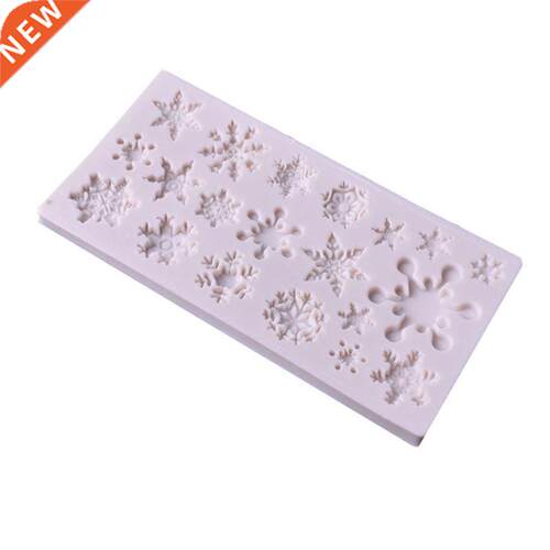449C Multiple Shapes Christmas Snowflake Cake DIY Mold Silic
