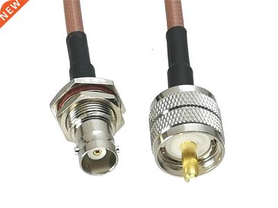 RG142 UHF PL259 Male Plug to BNC Female Jack Bulkhead Connec