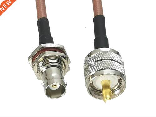 RG142 UHF PL259 Male Plug to BNC Female Jack Bulkhead Connec