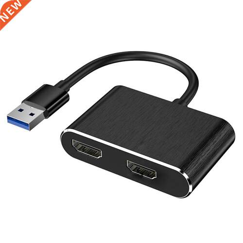 HUB USB 3.0 To Dual HDMI-compatible USB Adapter For Data Com