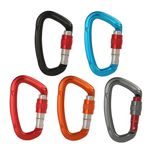 25KN Climbing Carabiner Screwgate Mountaineering Carabiners