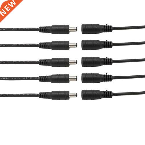5/10Pcs 12V 5.5 x 2.1mm DC Power Plug Connector Male Female