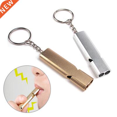 Dual-tube Survival Whistle 120 Decibels Portable Stainless S