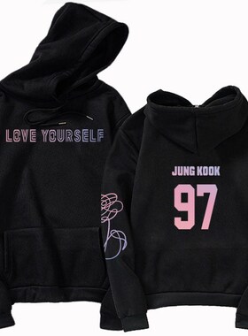 Jungkook Unisex Hoody Kpop Jimin Suga hoodies 97 Sweatshirt