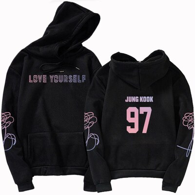 Jungkook Unisex Hoody Kpop Jimin Suga hoodies 97 Sweatshirt