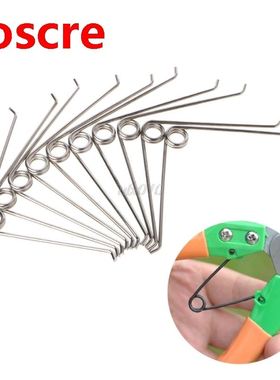 10Pcs V Shape Steel Compression Spring Gardening Scissors Ac