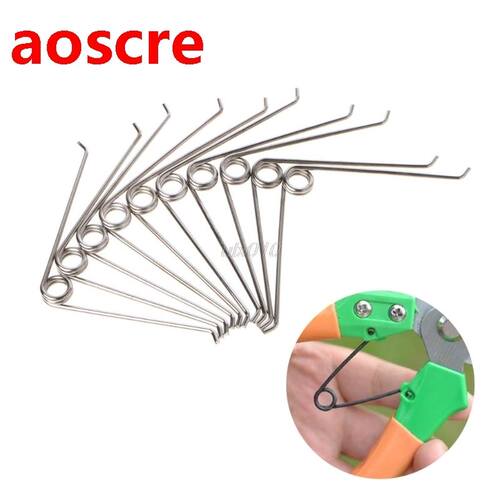 10Pcs V Shape Steel Compression Spring Gardening Scissors Ac