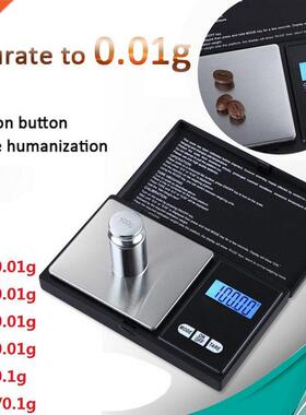 Digital Scale 100/200/300/500/1000g 0.01/0.1g Precise LCD Di