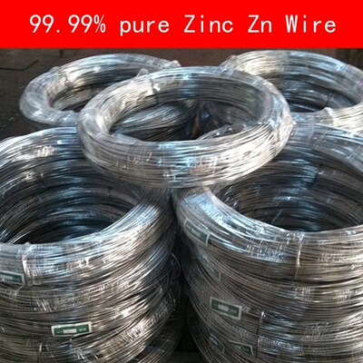 99.99% pure Zinc wire diameter 0.3-4mm for Industry lab DIY