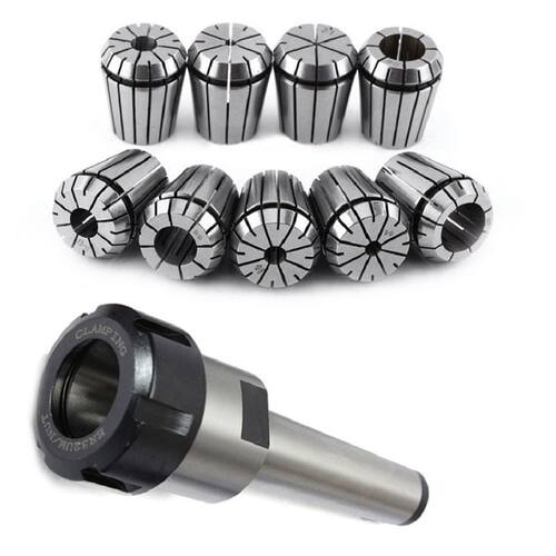 10Pcs ER2 Spring Collets Set 2/4/6/8/10/12/16/18/20mm + MT