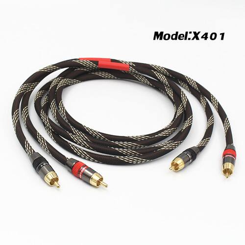 High Quality Audio RCA Cable,OFC Copper Plated Silver Cable,
