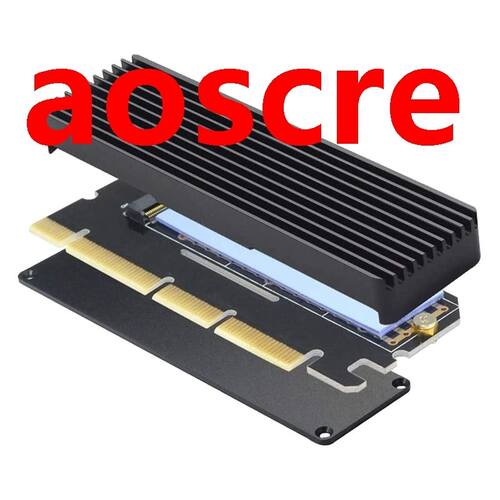 M.2 NVME apter with Heat Sink, NVME M.2 SSD to PCI-E X4/X8