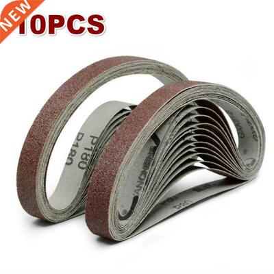 10pcs 10*330mm Sanding Belt 40-320 Grit Aluminium Oxide Sand