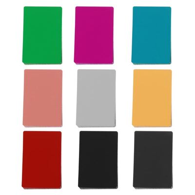 50Pcs Blank Sublimation Metal Name Card Custom Blank Printin