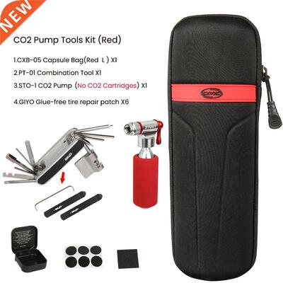 Portable Bicycle Repair Tool Kit Capsule Bag Cycling CO2 In