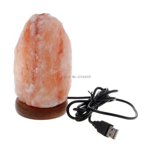 For 1PC Natural Hand Carved USB Wooden Base Himalayan Crysta