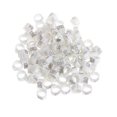 100Pcs 10mm Identify Ring Carrier Pigeon Training Supplies L