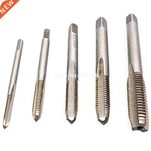 5pcs Hss Machine Screw Taps 3 Flutes Spiral Pointed Screw Me