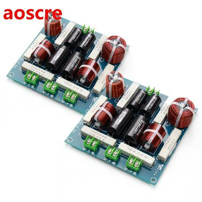 2PCS 3 Way 300W  Home Speaker Filter Circuit Frequency Di