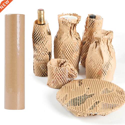 Kraft Paper Honeycomb Cushioning Raw Roll Diy Decorative Gif