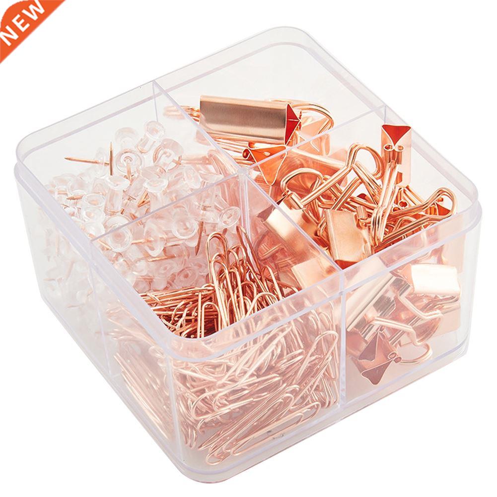 226pcs Offce Supples Home Paper Clps Set Desktop Organze