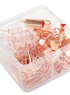226pcs Offce Supples Home Paper Clps Set Desktop Organze