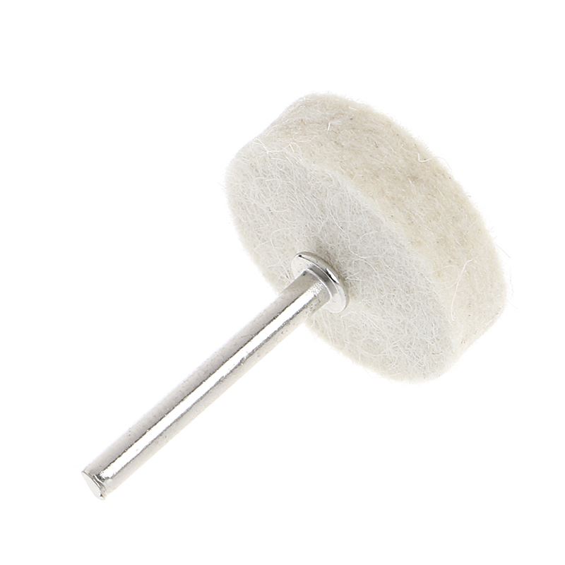 50Pcs 25mm Wool Felt Polishing Buffing Wheel Grinding Pad +