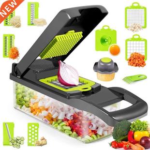 Multifunctional Vegetable Cutter Shredders Slicer With Baske