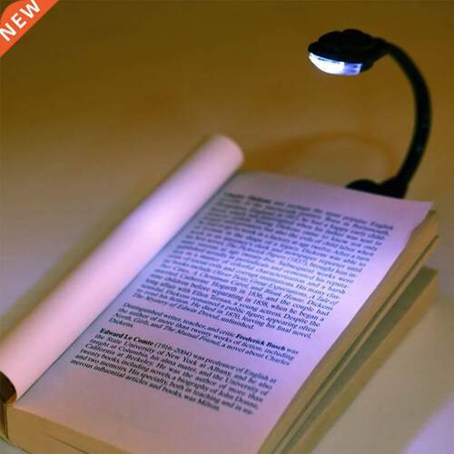 Led Book Light Mini Clip-On Flexible Bright LED Lamp Light B