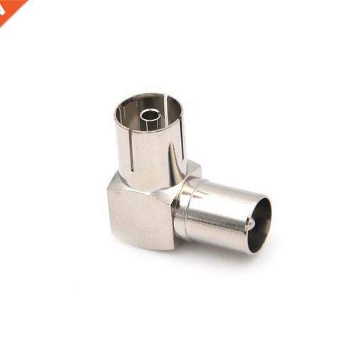 1Pcs 90 Degree Right Angled TV Aerial Cable Connector RF Coa