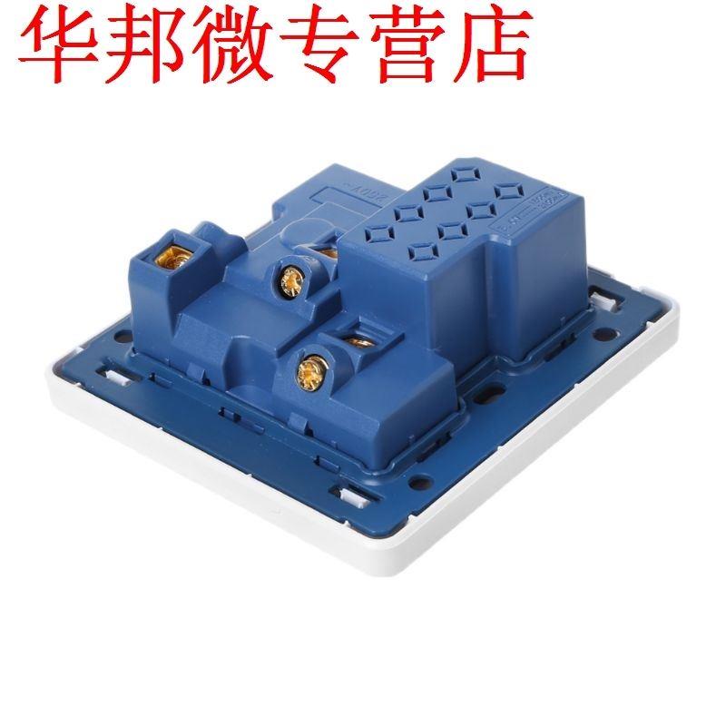 220-250V 13A Wall Socket With LED Light Switch 86 Type 5 Ho