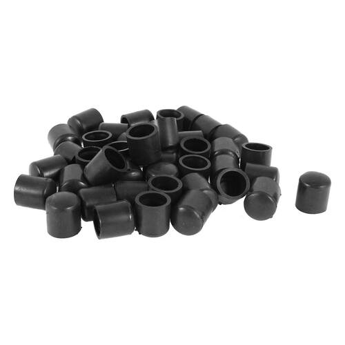 Hot Sale Rubber caps 40-piece black rubber tube ends 10mm ro