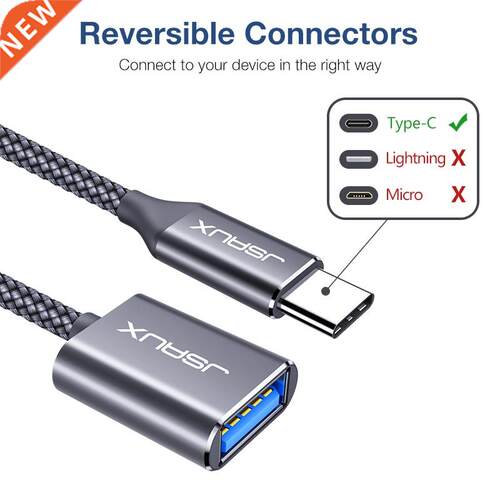 USB C Adapter OTG Type C Cable Male to USB A 3.0 Female Thun