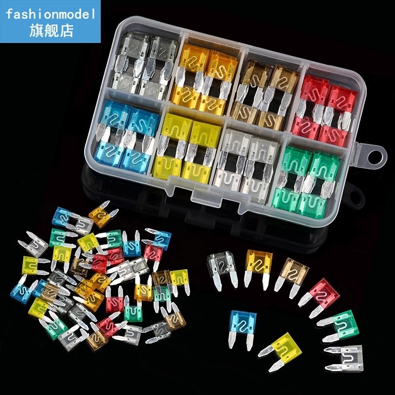 80Pcs Mini Standard Blade Fuses Set for 2/5/7.5/10/15/20/25/