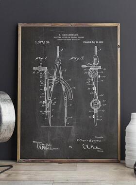 Drfting Compss ptent ,rchitect rtwork drwing ,poster,