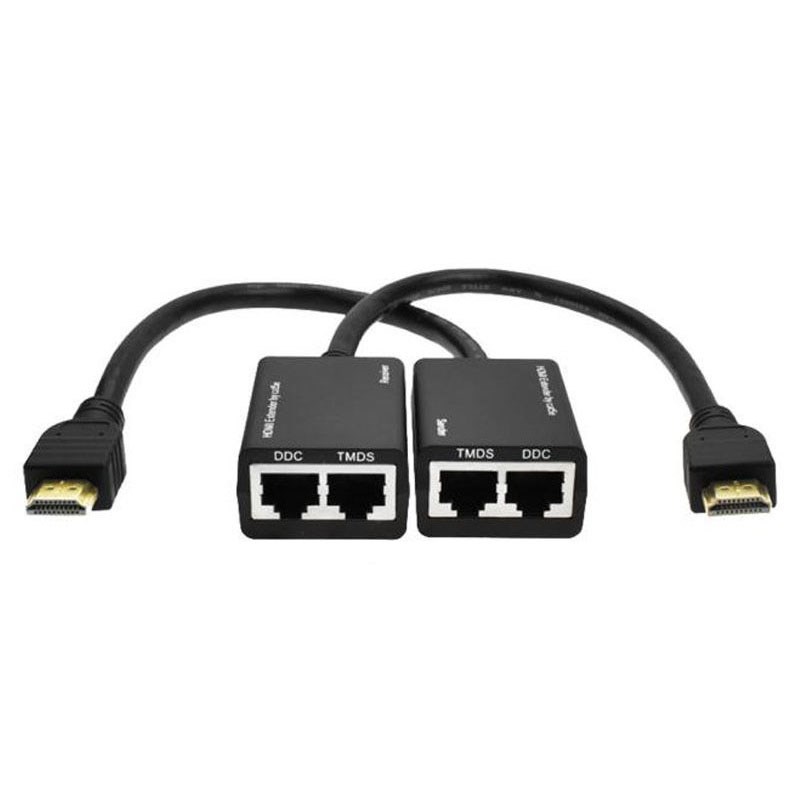 HDMI Over RJ45 CAT5e CAT6 UTP LAN Ethernet Extender Repeater