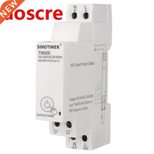 100-240VAC Single Phase WIFI Home Energy Meter with Timer Sw