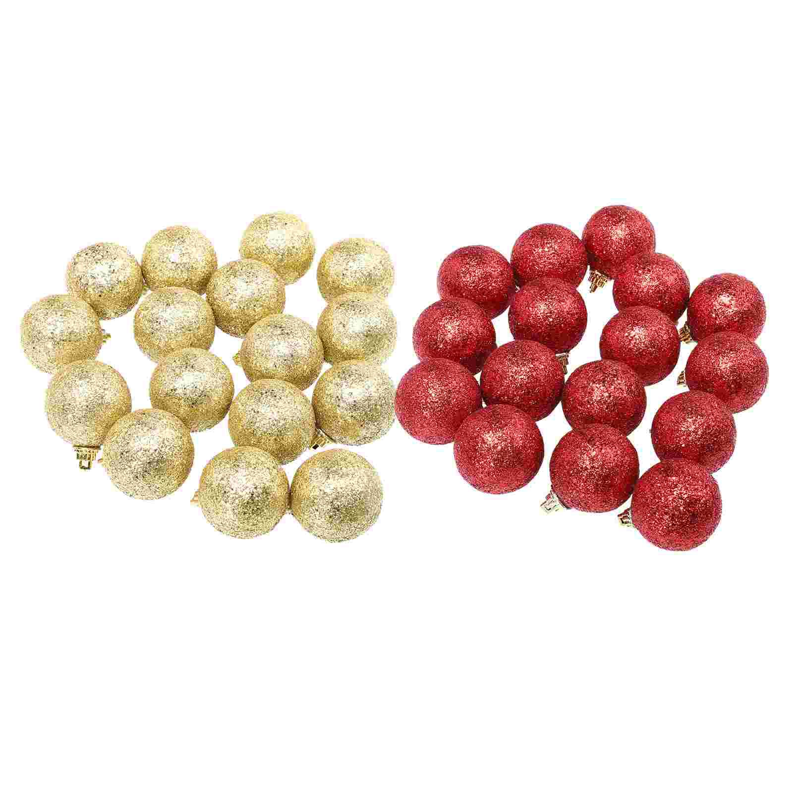 32Pcs Xmas Glitter Balls Christmas Balls Christmas