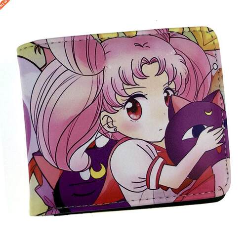 Sailor Moon Women Pu Leather Wallet Card Holder Purse With C